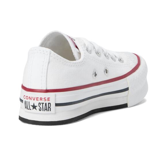NWT Converse Kids Chuck Taylor Eva Lift Platform OX White/Garnet Size 13.5 - Picture 3 of 7